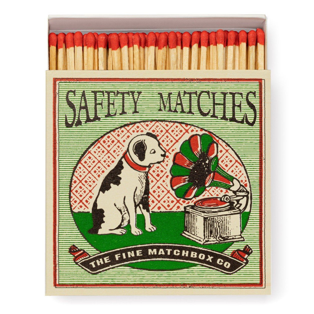 Dog and Gramaphone Luxury Matches