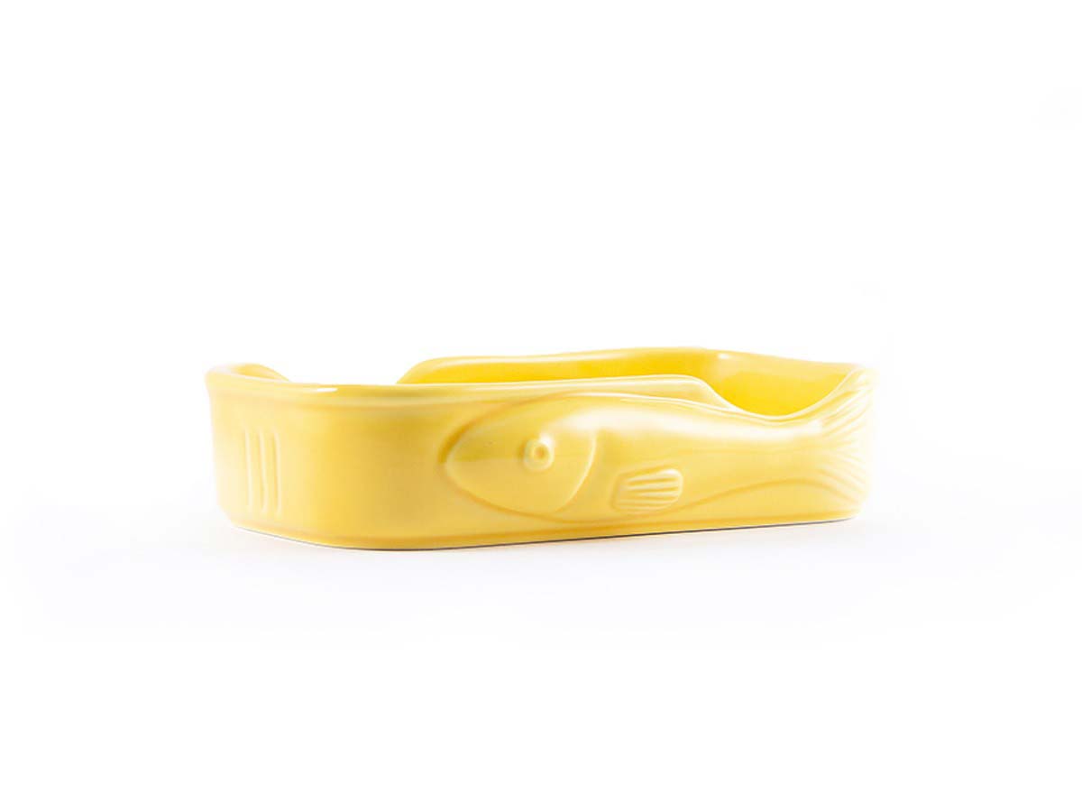 Tinned Fish Ceramic Dish - Yellow