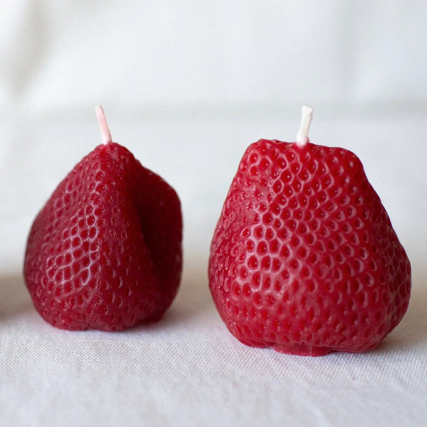 Strawberry Candles, Set of 2
