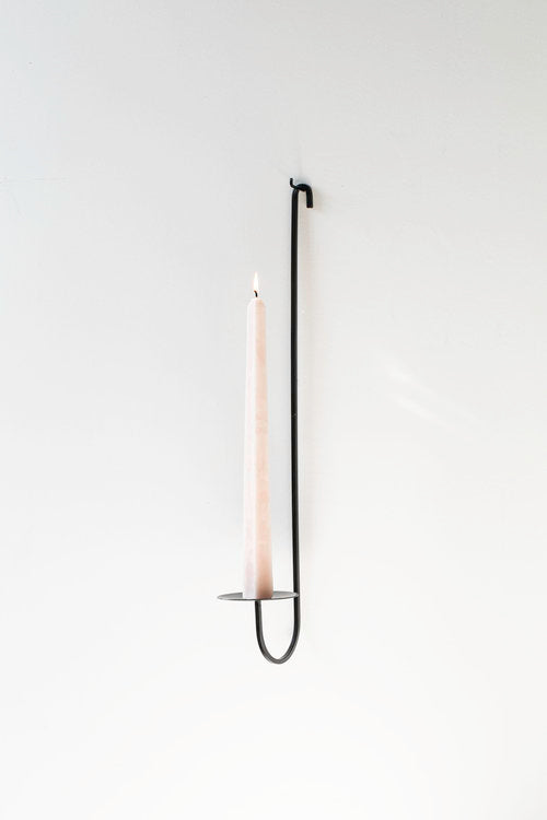 Single Armed Candle Holder - Iron