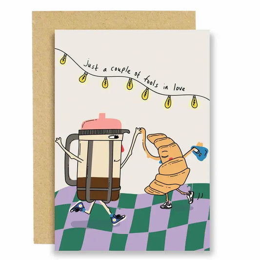 Couple of Fools in Love Birthday Card