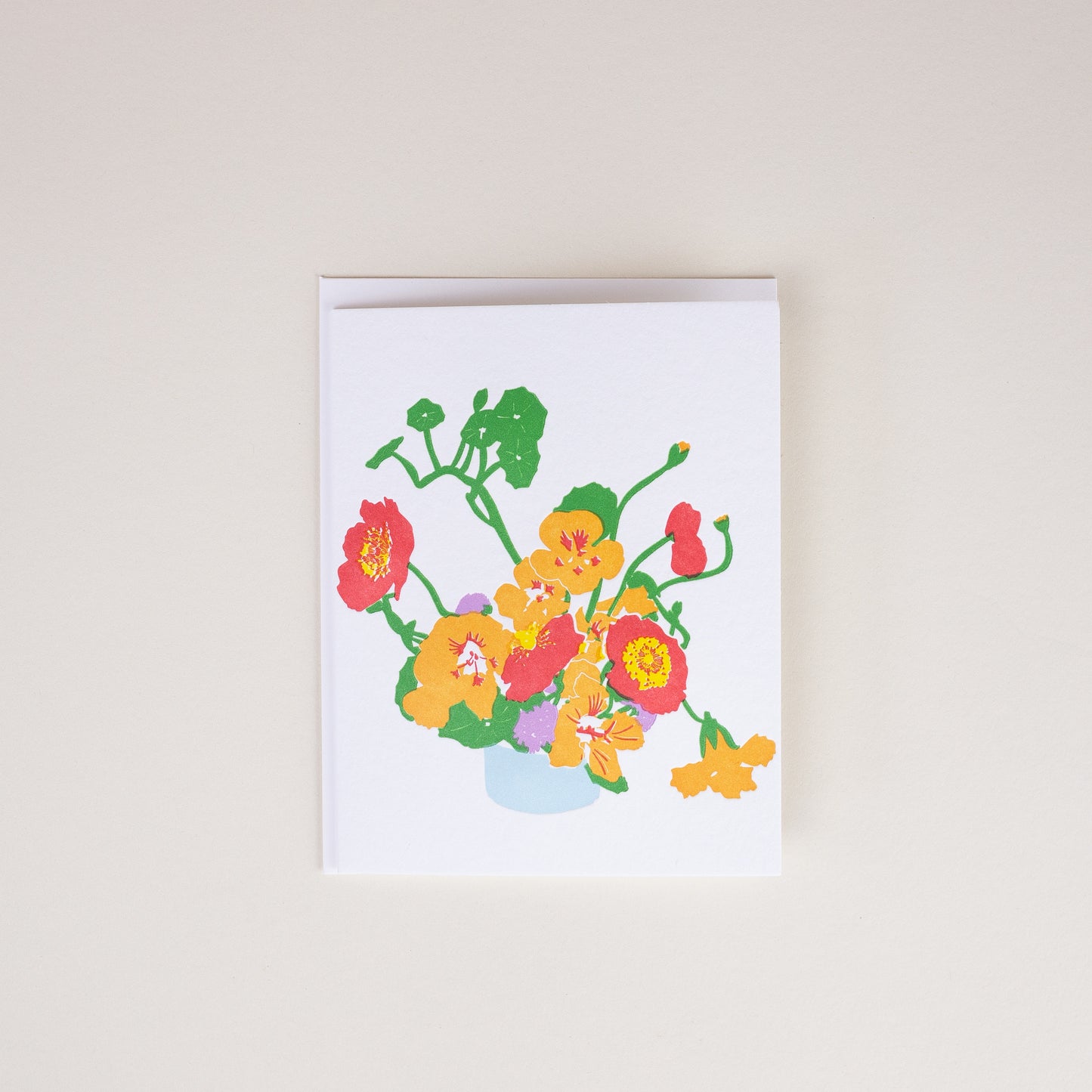 Nasturtium Letterpress Card Set