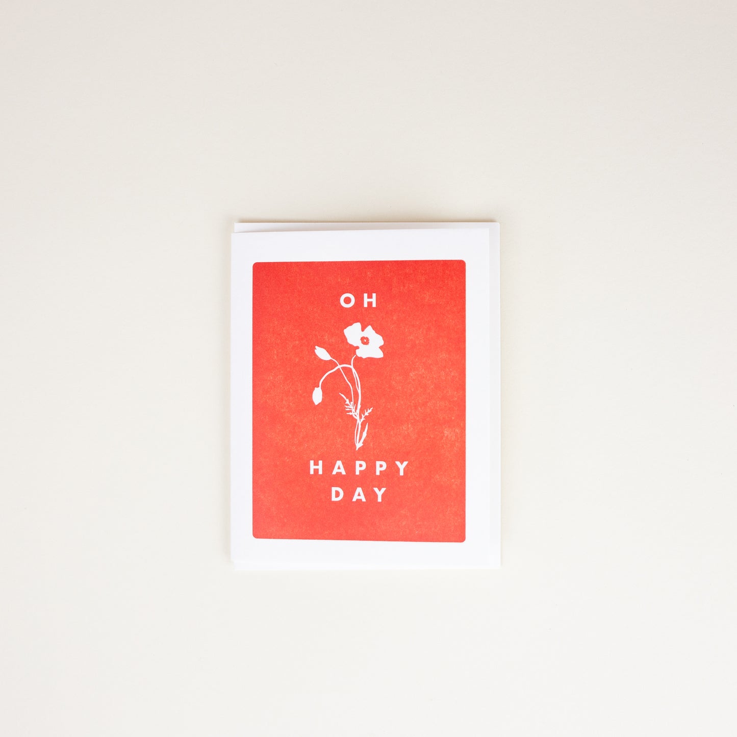 Oh Happy Day Letterpress Card