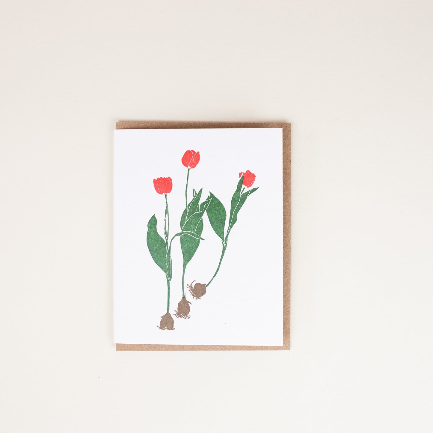 Tulips Letterpress Card