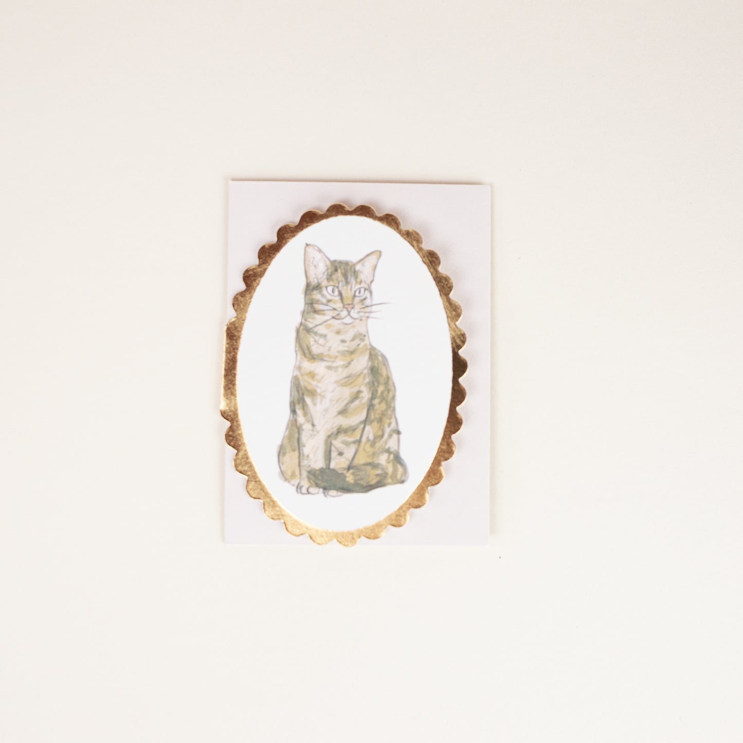 Tabby Cat Mini Card