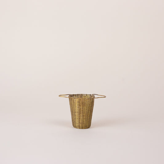 Bellocq Brass Deep Basket Tea Strainer