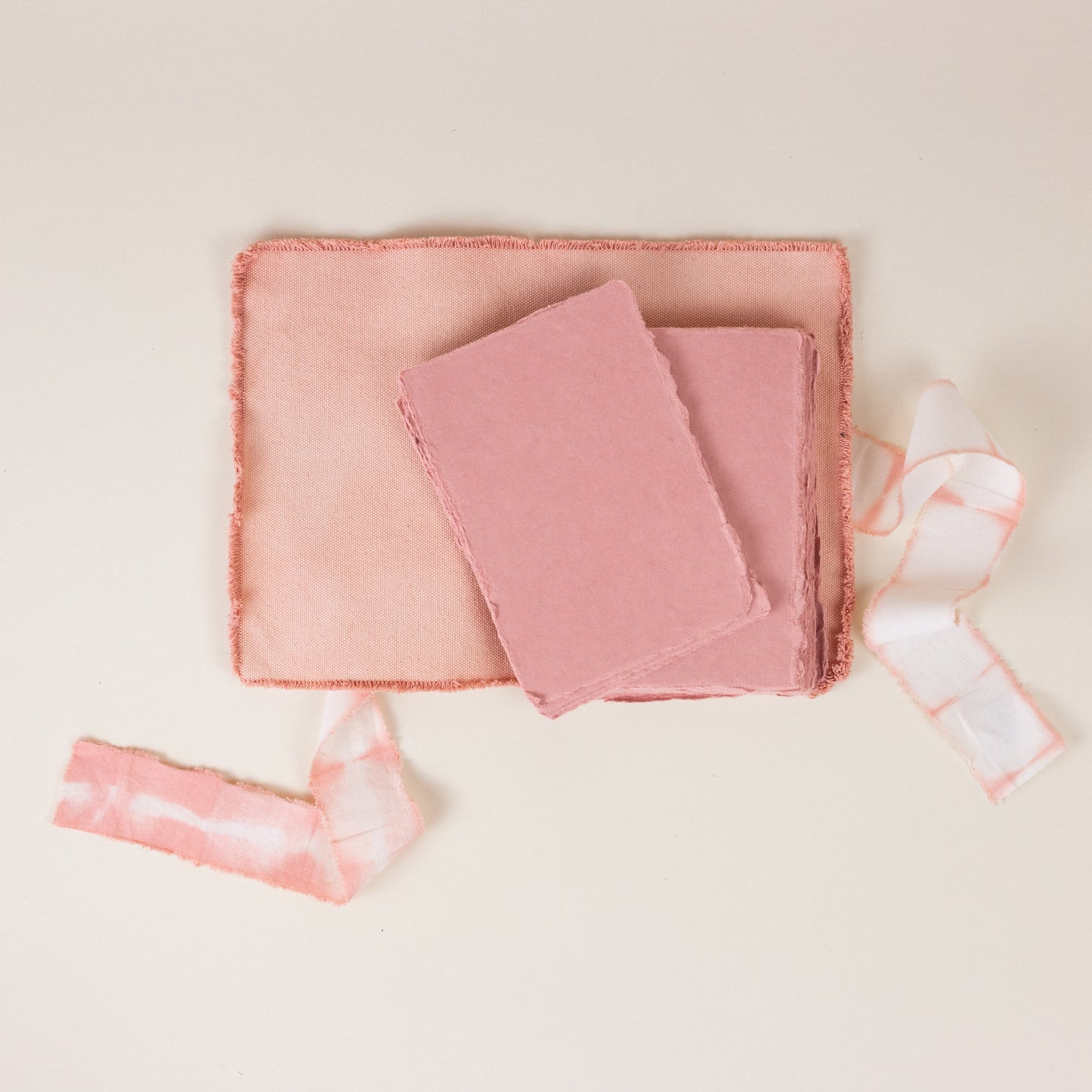 Natural Dyed Artist Paper Bundle Madder Pink