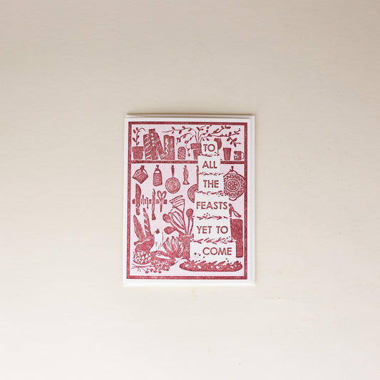 All the Feasts Letterpress Card