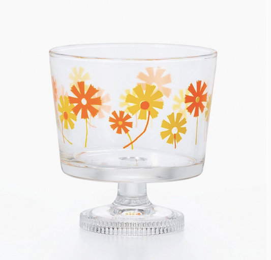 Retro Footed Dessert Cup - Cosmos