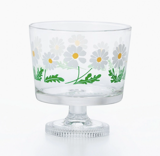 Retro Footed Dessert Cup - Daisy