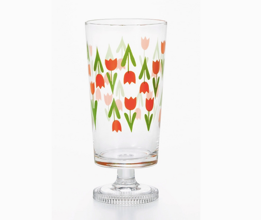 Retro Footed Parfait Glass - Tulip