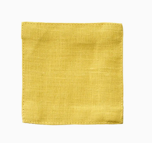 Linen Coaster - Citron